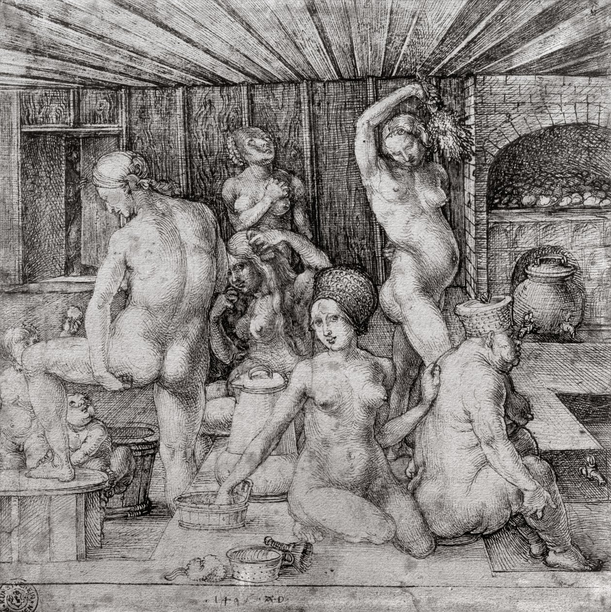 Das Frauenbad, 1496 von Albrecht Dürer