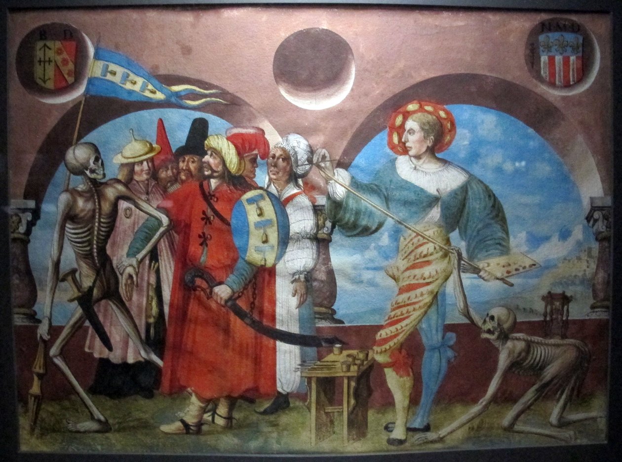 Kopie des Totentanzes vom Dominikanerfriedhof in Bern von Albrecht Kauw