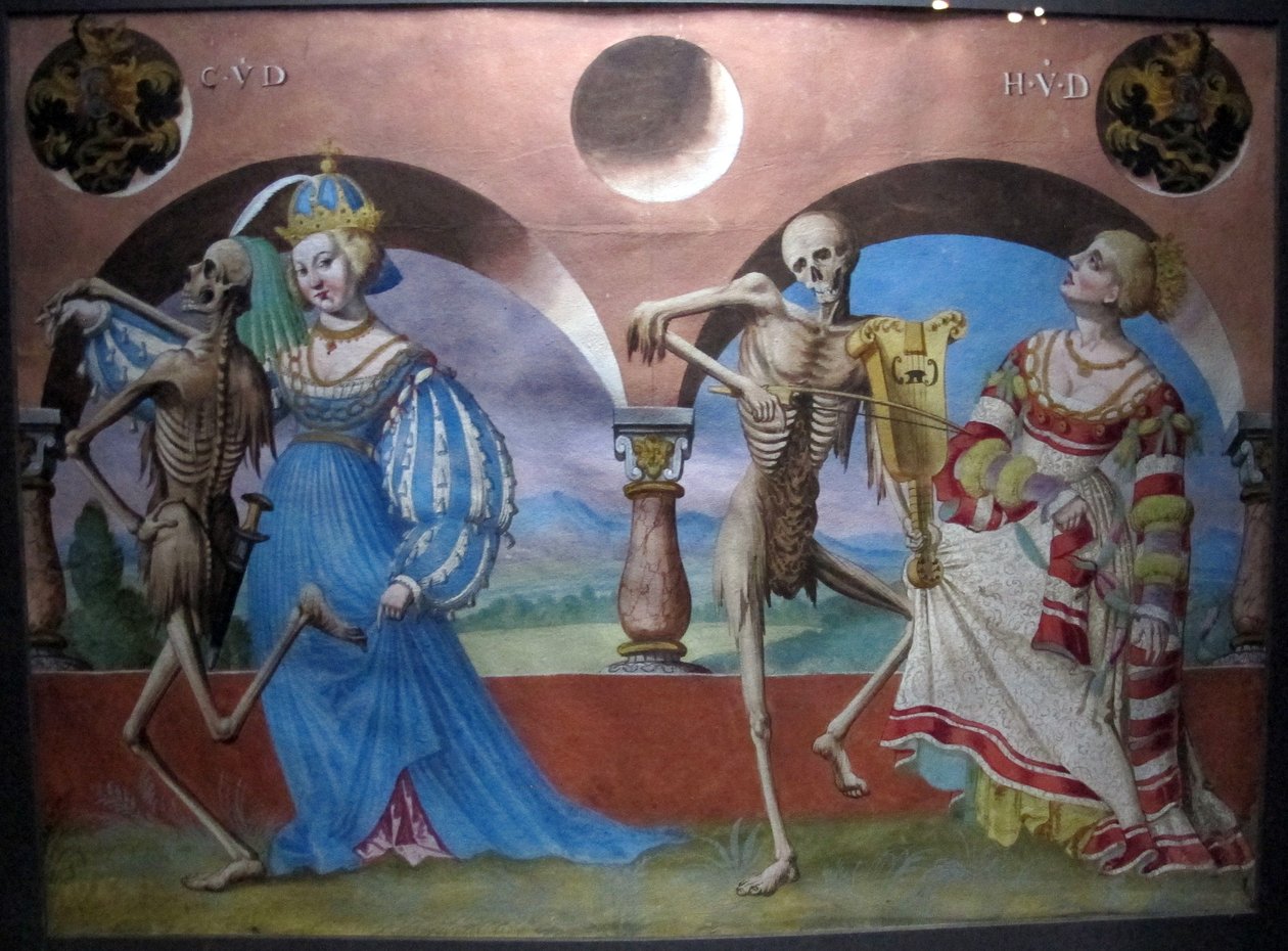 Kopie der verlorenen Totentanz von M. Manuel des Dominikanerfriedhofs von Bern (1512-20) von Albrecht Kauw