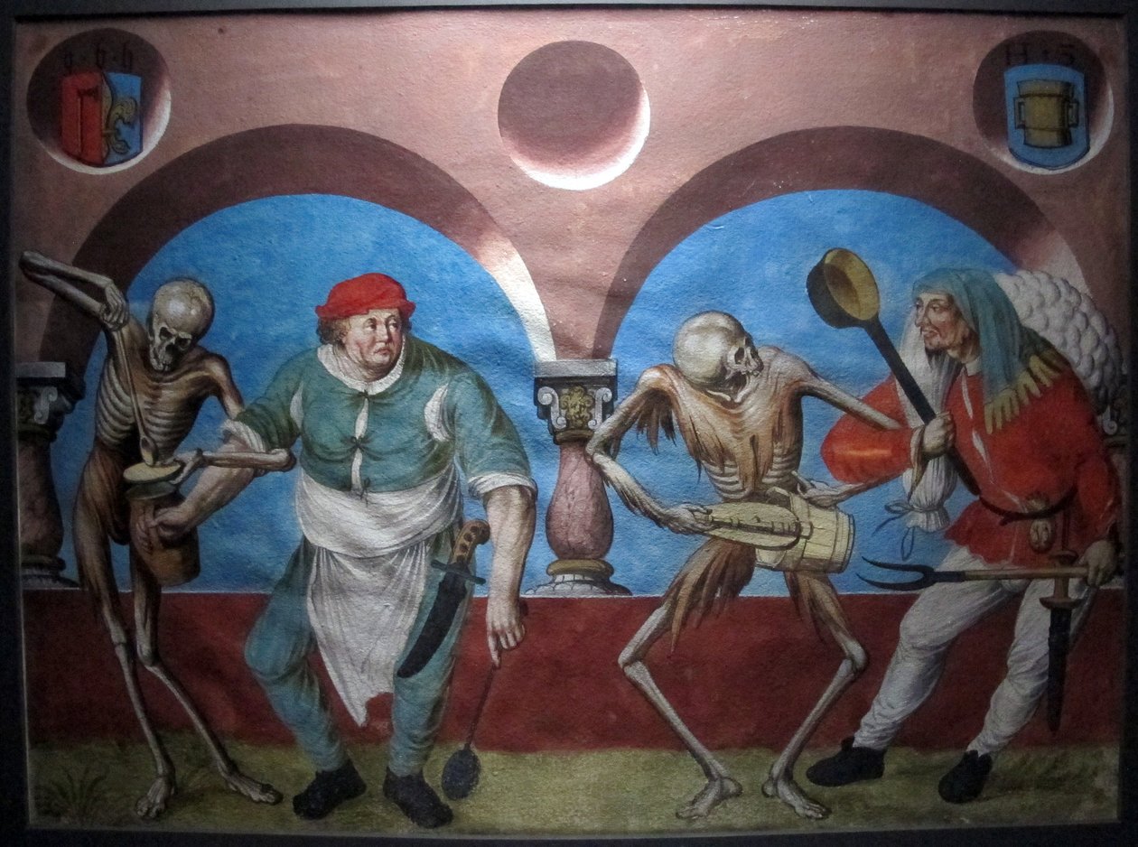 Kopie des verlorenen Totentanzes von M. Manuel vom Dominikanerfriedhof in Bern (1512-20) von Albrecht Kauw