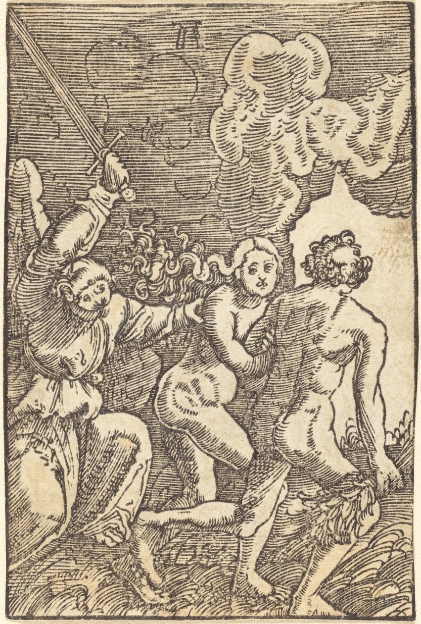 Vertreibung aus dem Paradies von Albrecht Altdorfer
