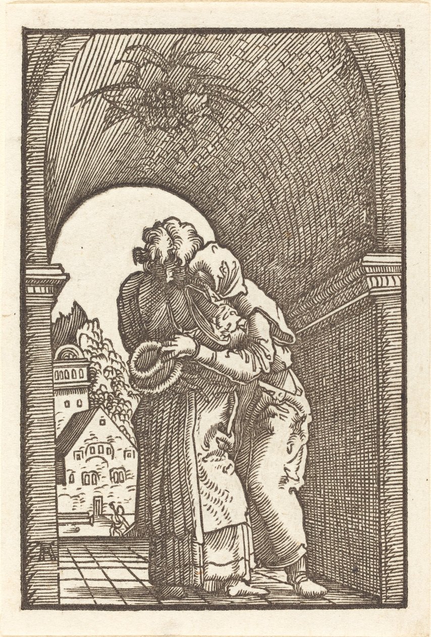 Joachim umarmt Anna von Albrecht Altdorfer