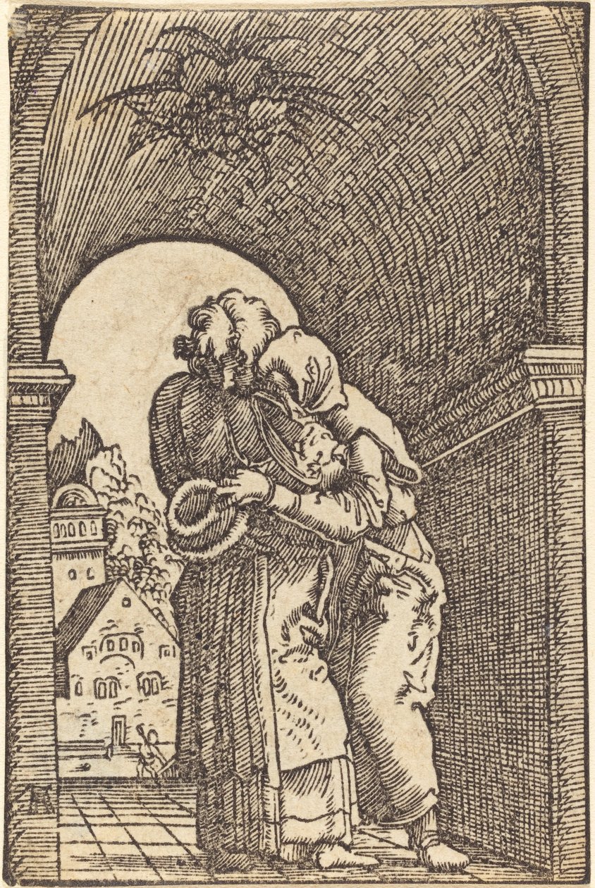 Joachim umarmt Anna von Albrecht Altdorfer