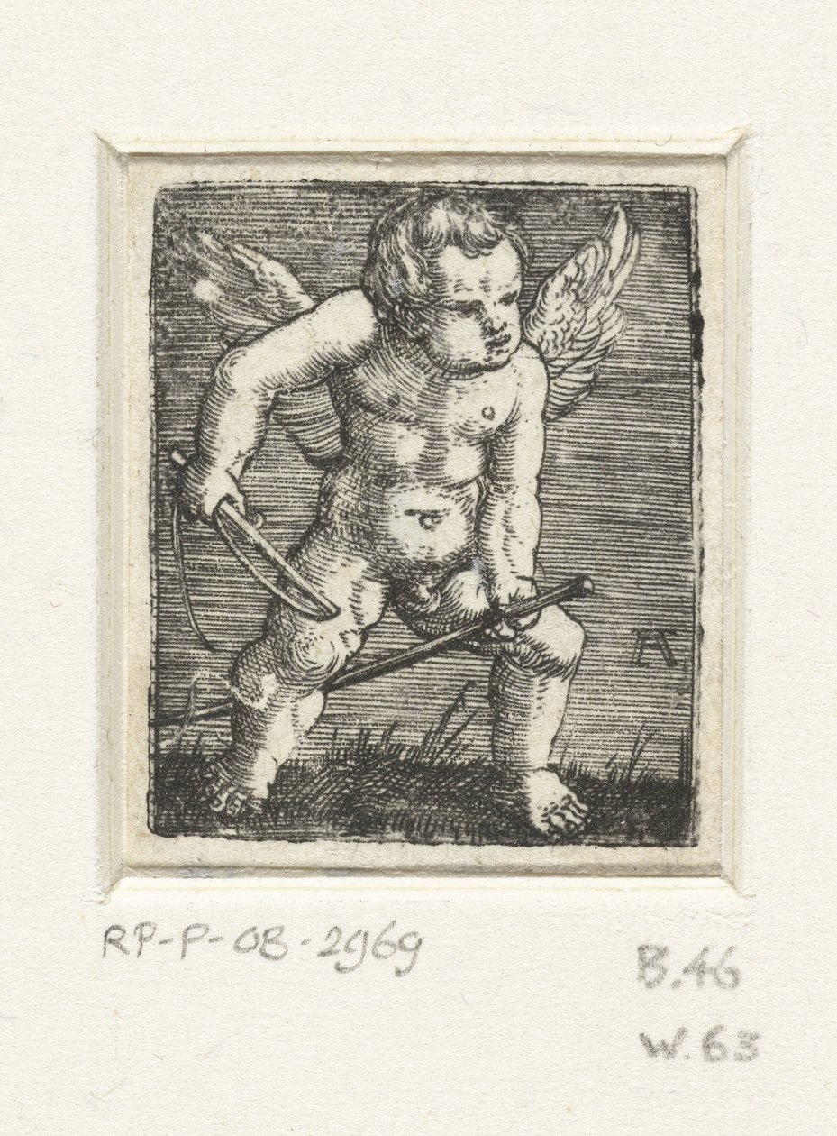 Putto mit einem Steckenpferd von Albrecht Altdorfer