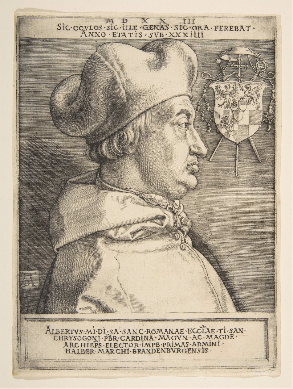 Kardinal Albrecht von Brandenburg von Albrecht Dürer
