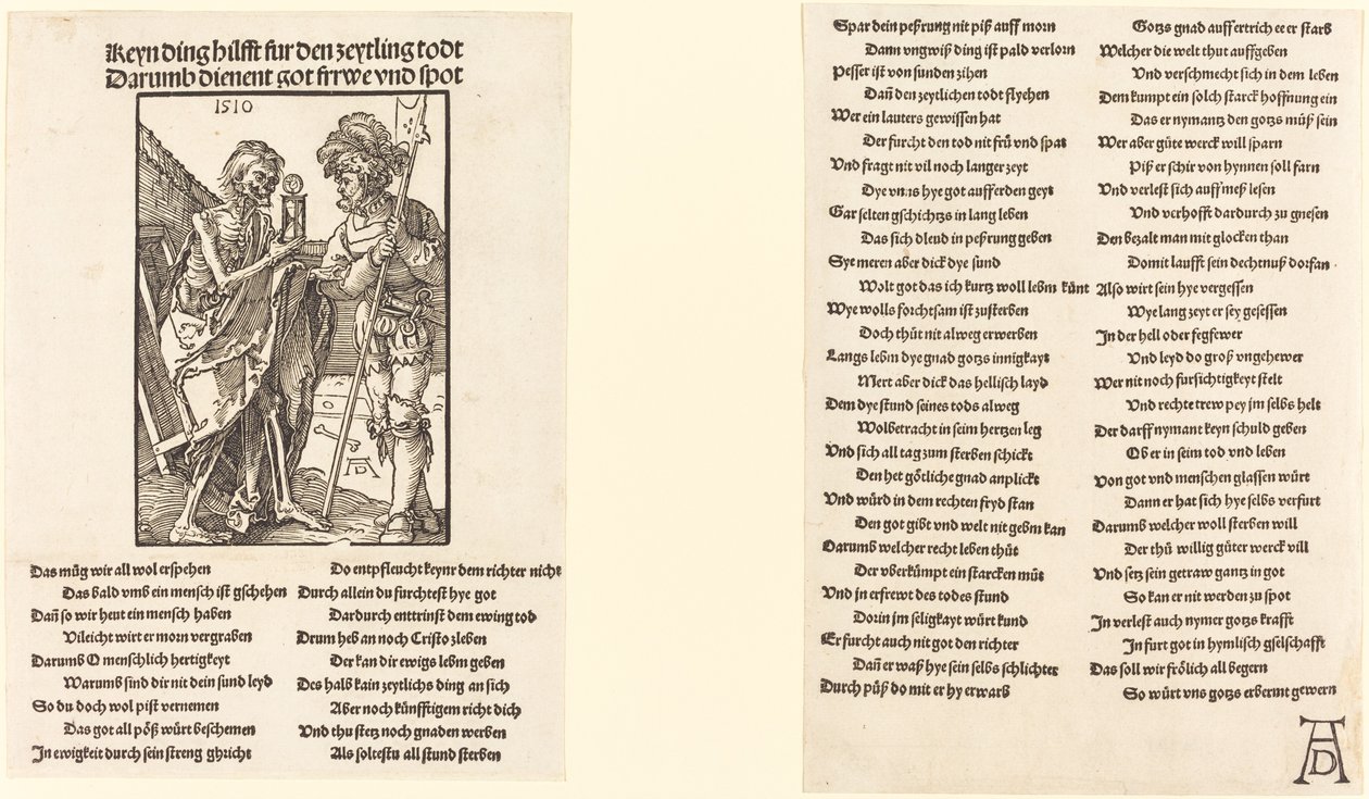 Der Tod und der Landsknecht von Albrecht Dürer