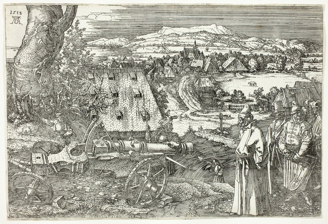 Landschaft mit Kanone (Die große Kanone) von Albrecht Dürer