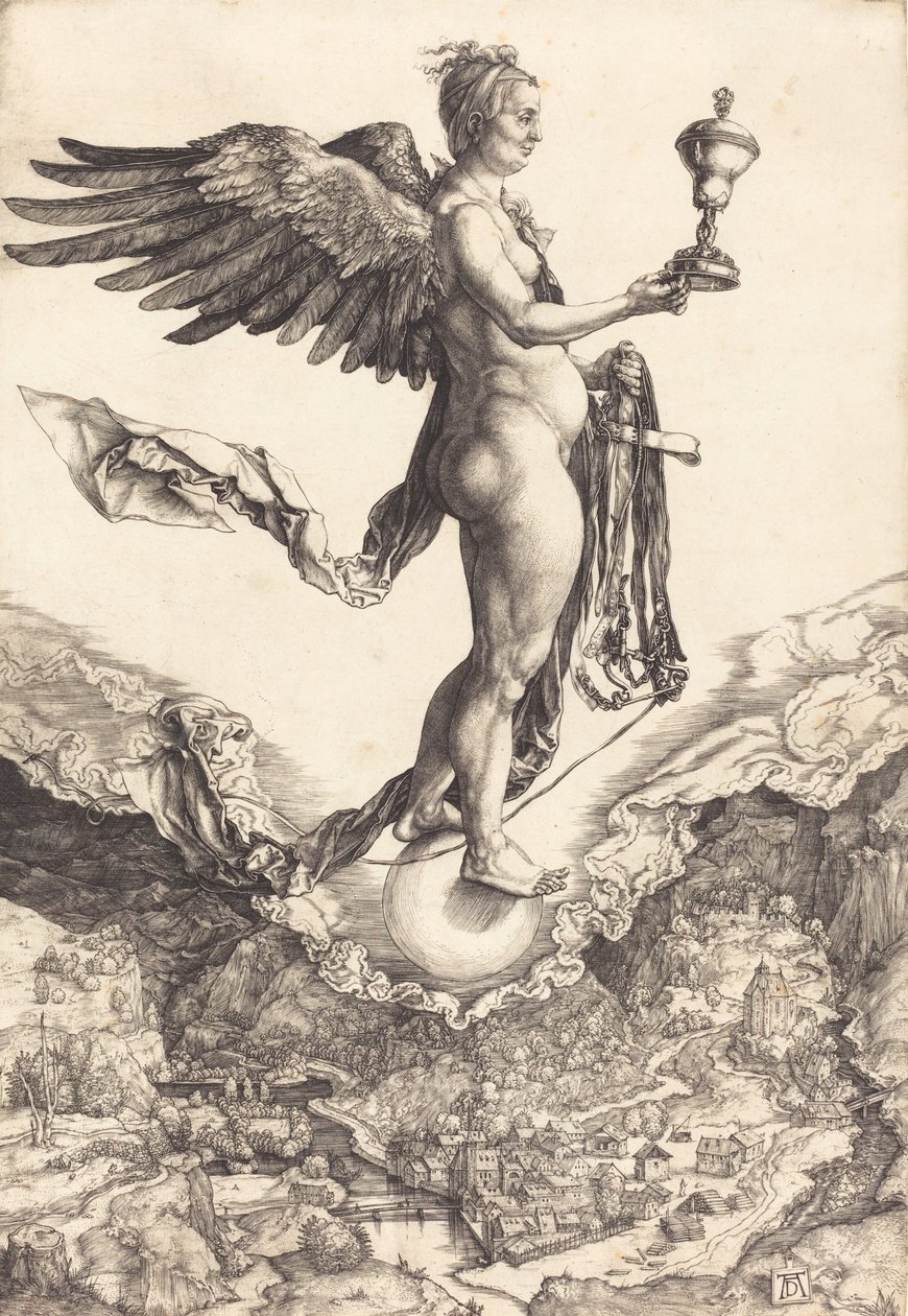 Nemesis Das große Glück, ca. 1501-1502 von Albrecht Dürer