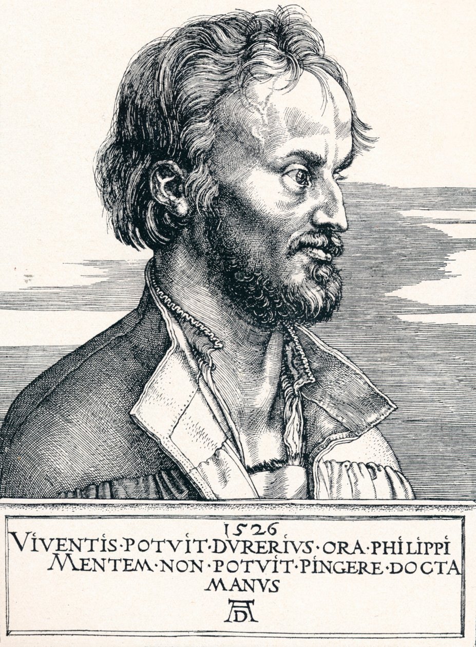 Philipp Melanchthon, 1526, 1906 von Albrecht Dürer