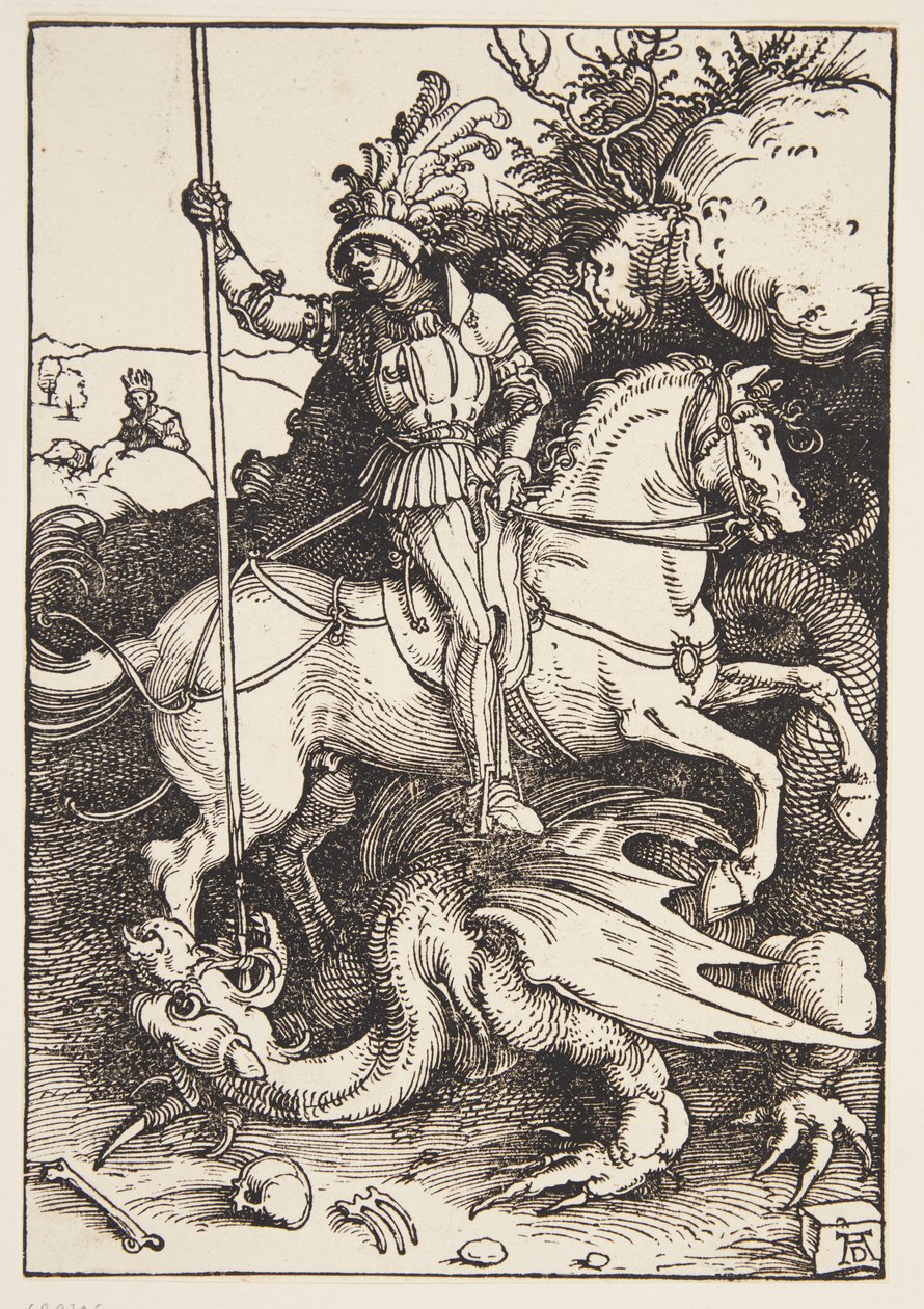 St. Georg tötet den Drachen von Albrecht Dürer