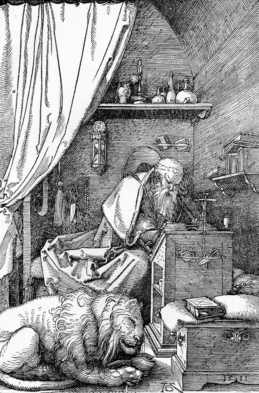 St. Hieronymus in seiner Zelle, 1511, 1906 von Albrecht Dürer
