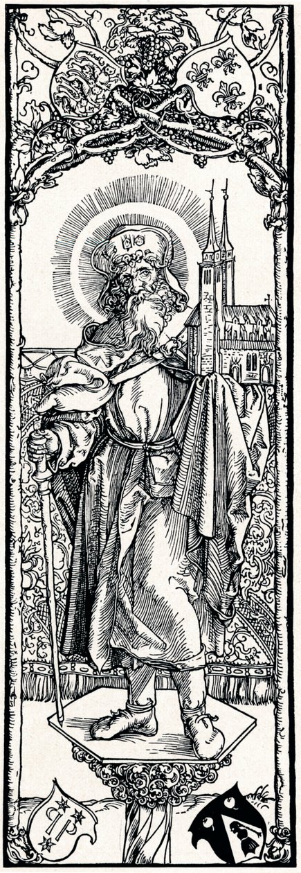 St. Sebaldus auf einem Kapitell, 1906 von Albrecht Dürer
