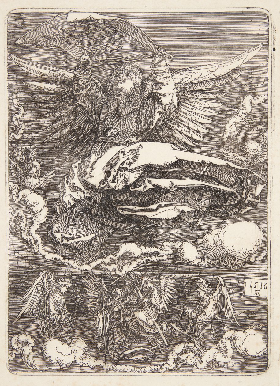 Sudarium von einem Engel ausgebreitet von Albrecht Dürer
