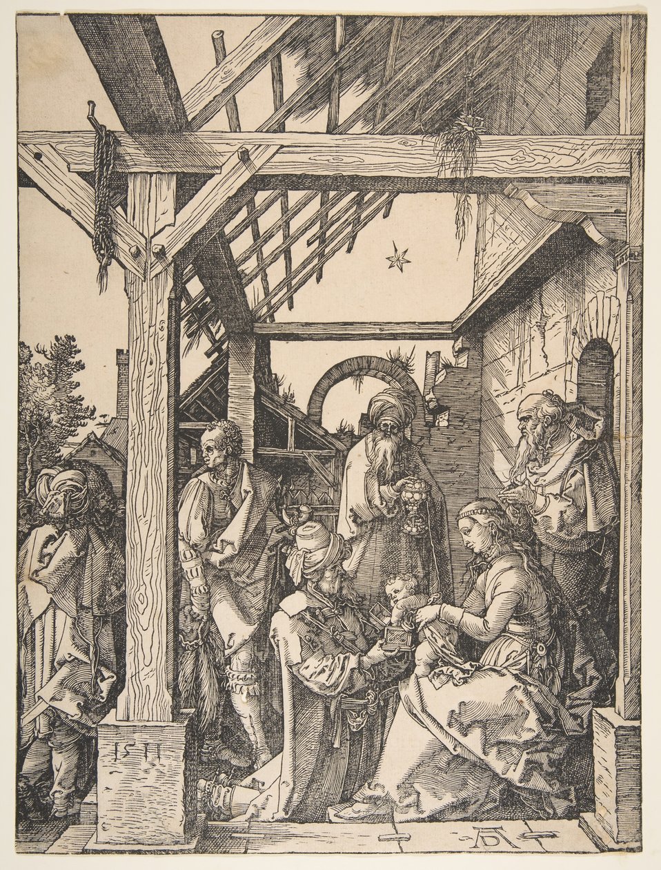 Die Anbetung der Könige, 1511 von Albrecht Dürer