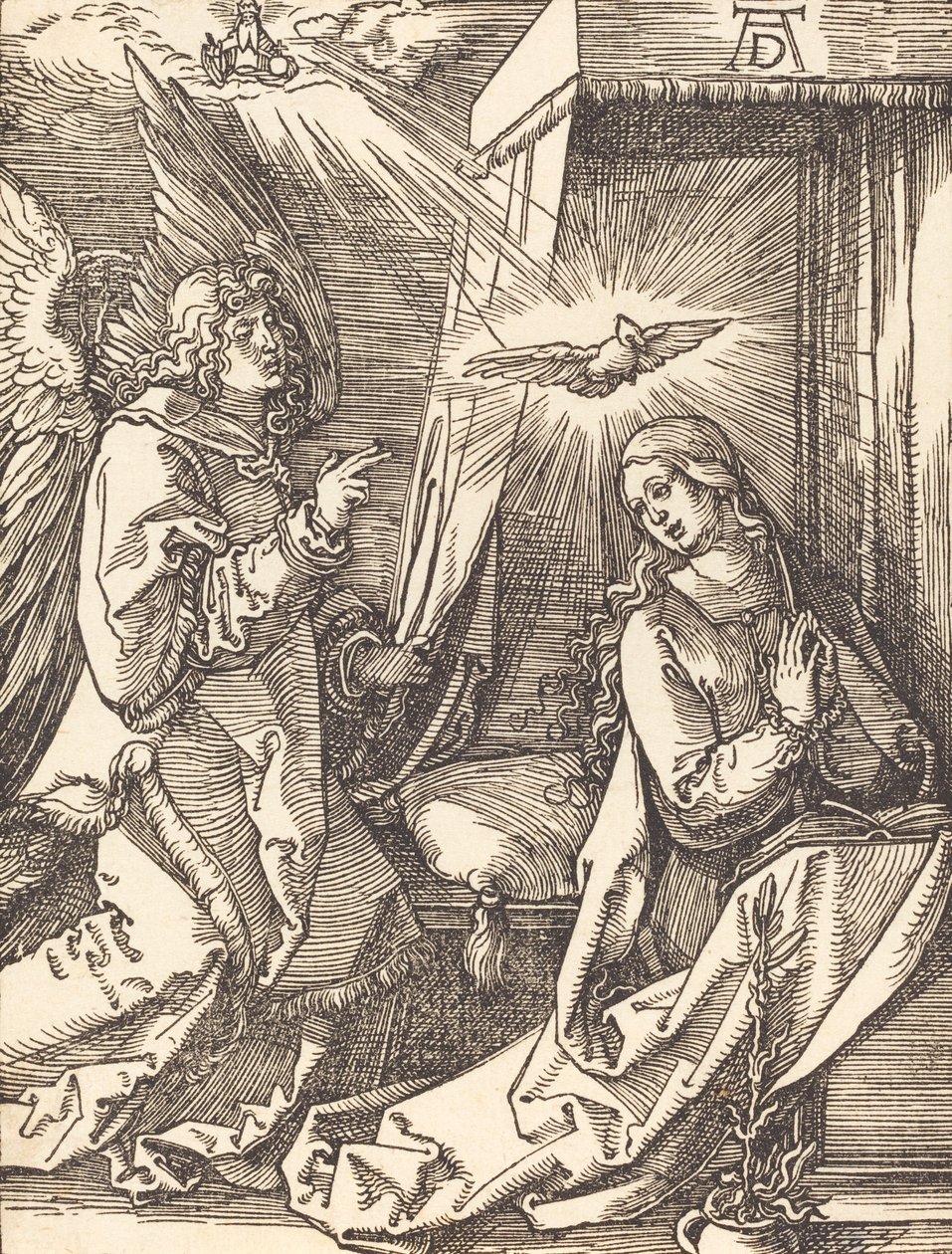 Die Verkündigung, wahrscheinlich ca. 1509-1510 von Albrecht Dürer