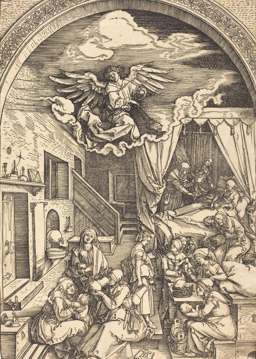 Die Geburt der Jungfrau, ca. 1503-1504 von Albrecht Dürer