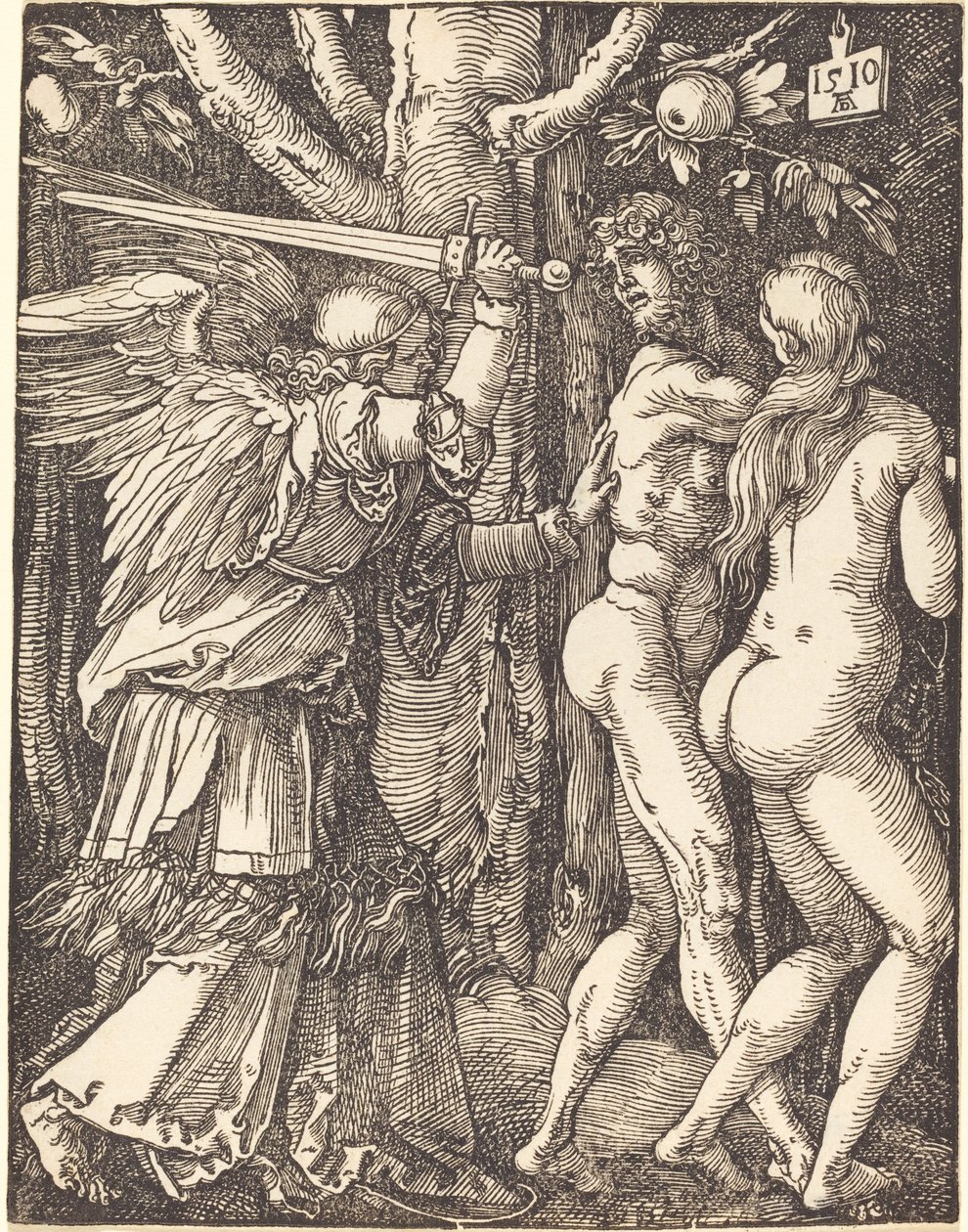 Die Vertreibung aus dem Paradies von Albrecht Dürer
