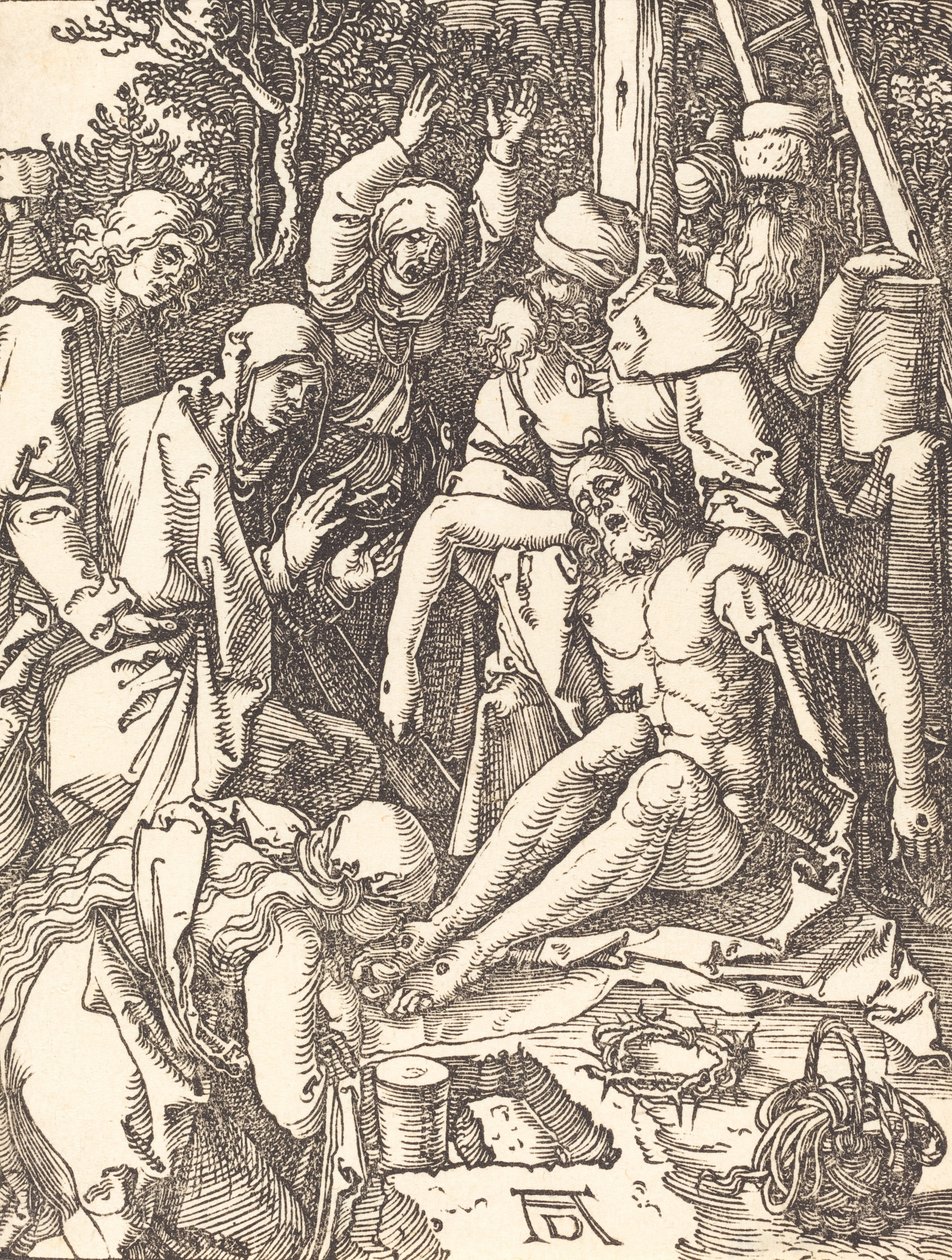 Die Beweinung, wahrscheinlich ca. 1509-1510 von Albrecht Dürer