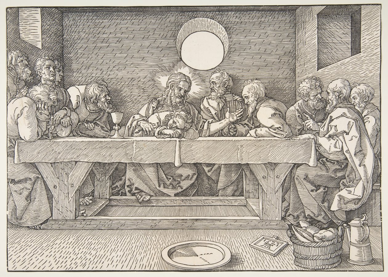 Das letzte Abendmahl, 1523 von Albrecht Dürer