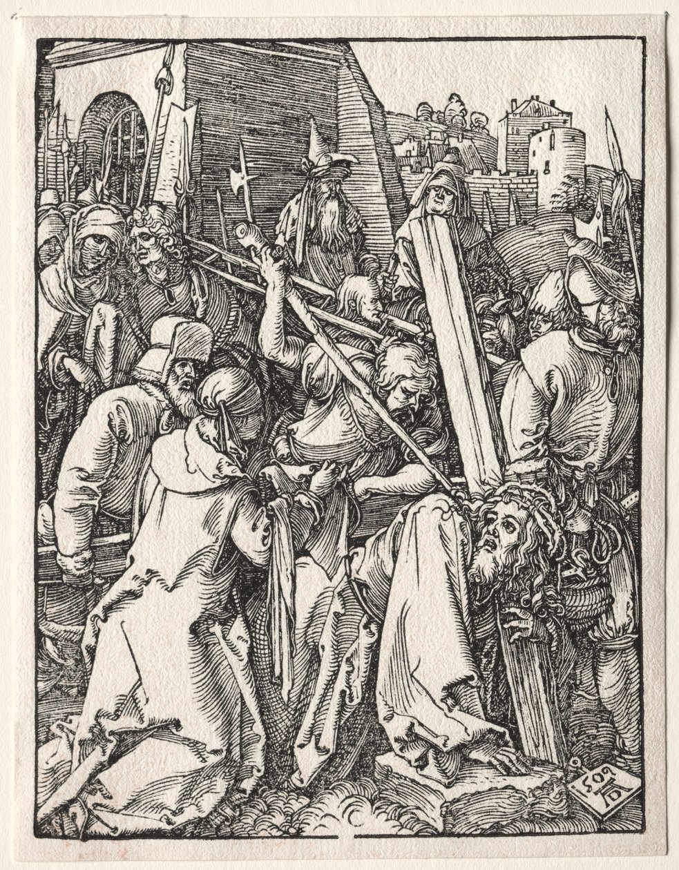 Die Kleine Passion: Christus trägt das Kreuz von Albrecht Dürer