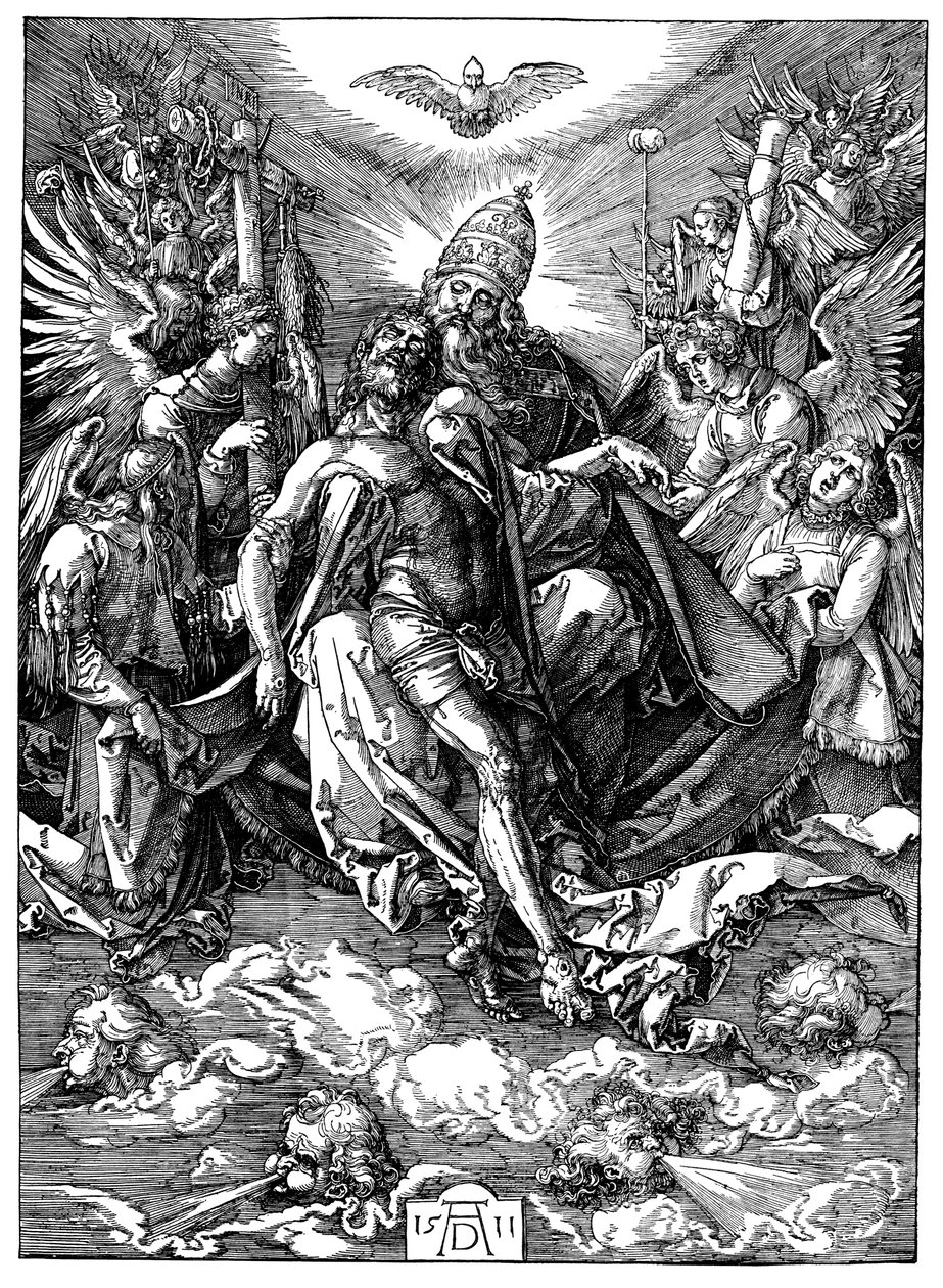 Die Dreifaltigkeit Der Gnadenthron, 1511 von Albrecht Dürer