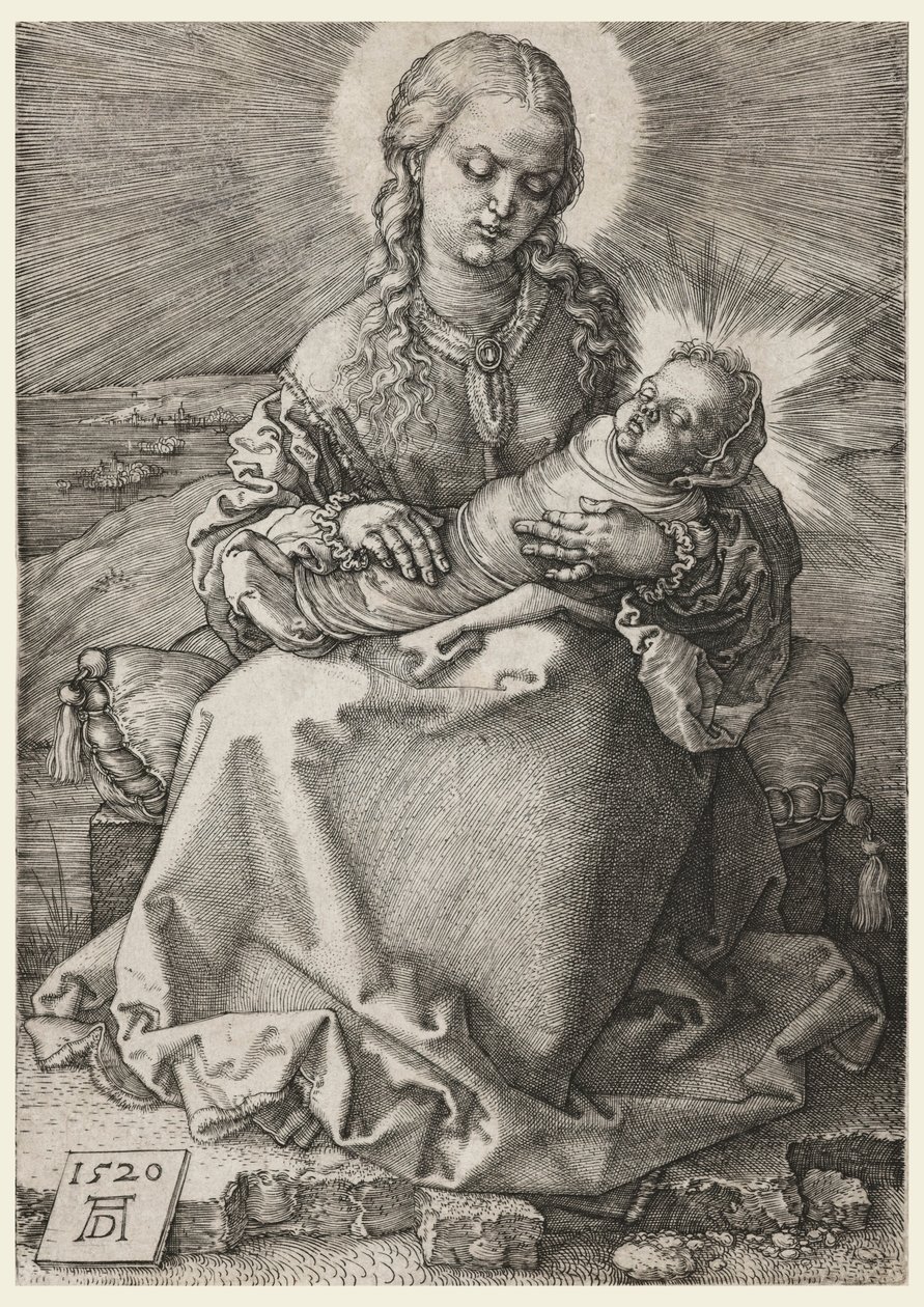 Die Jungfrau und das Kind in Windeln von Albrecht Dürer