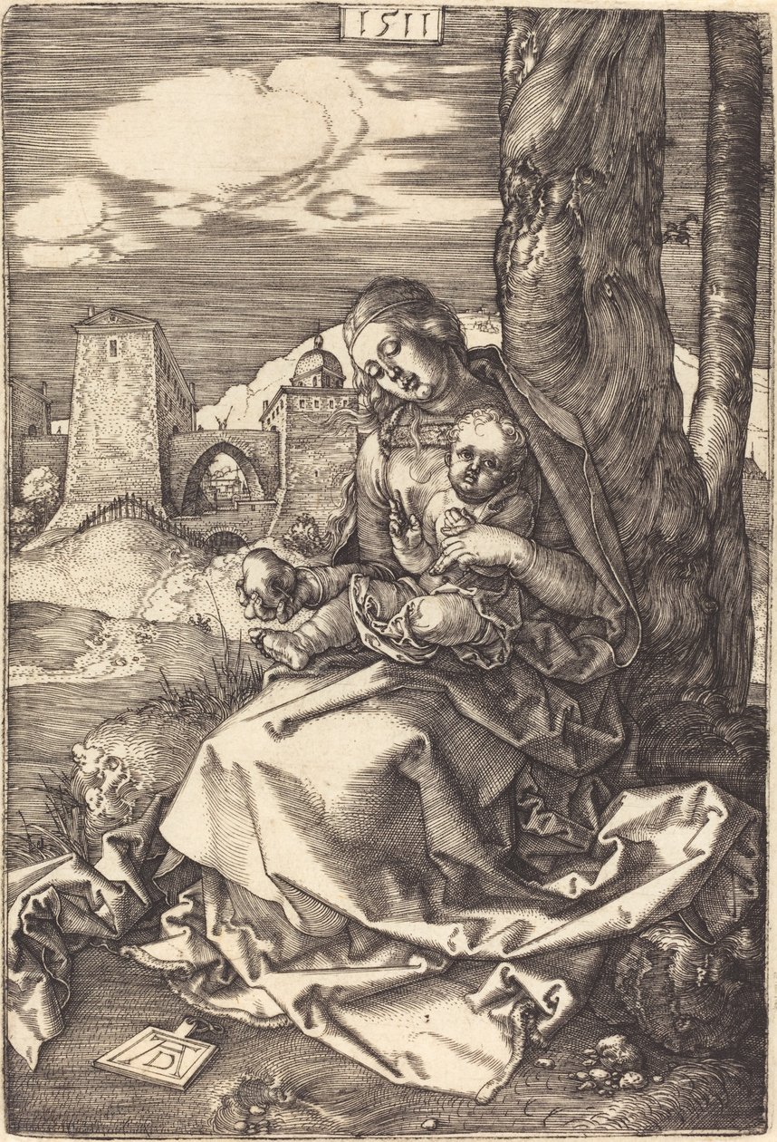 Die Jungfrau und das Kind mit der Birne von Albrecht Dürer
