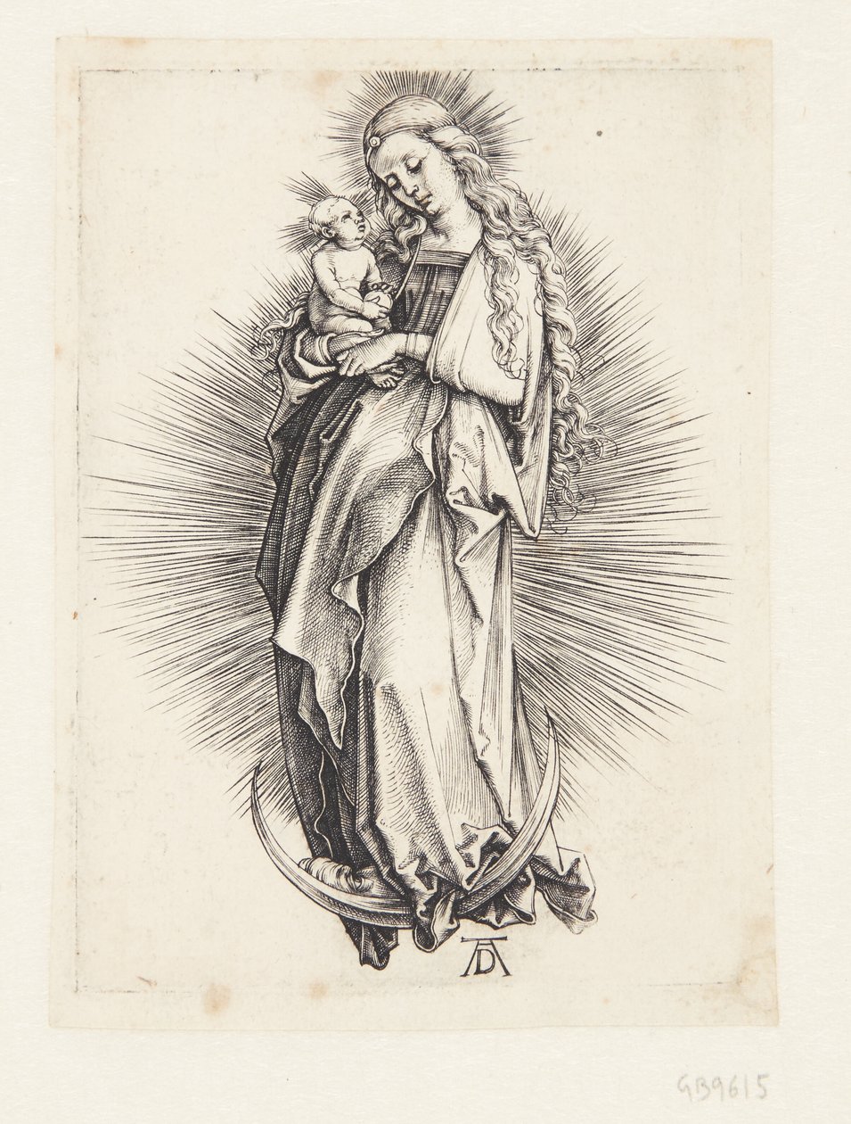 Die Jungfrau auf der Mondsichel von Albrecht Dürer