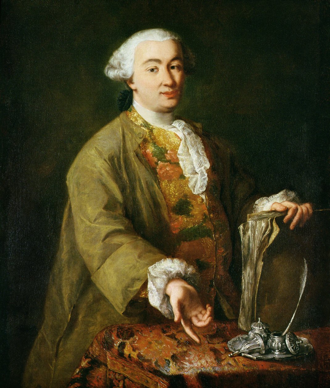 Porträt von Carlo Goldoni von Alessandro Longhi
