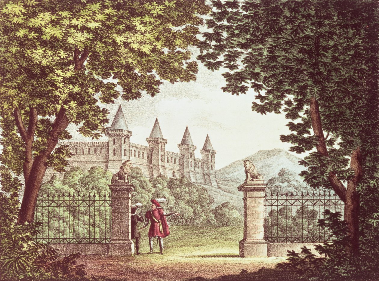 Die Gärten von Windsor Castle, Bühnenbild für die Oper 