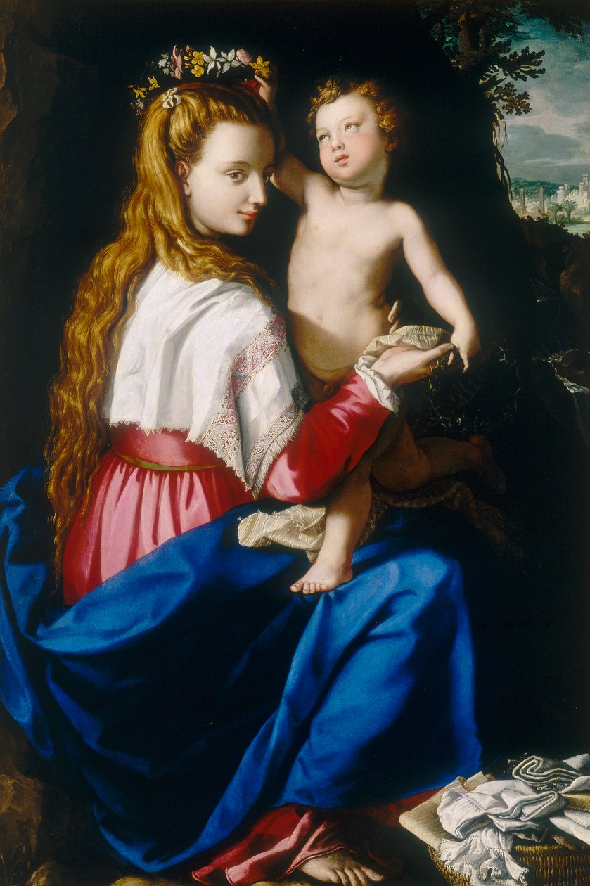 Jungfrau mit Kind von Alessandro Allori