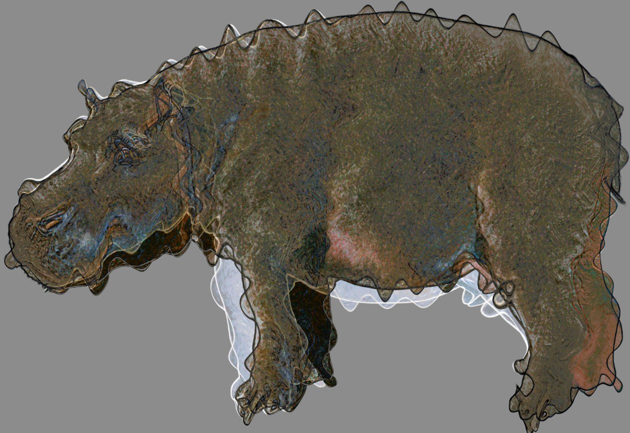 Nilpferd, 2020 von Alex Caminker