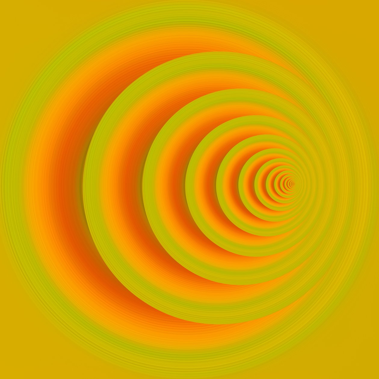 Unterirdischer Pfad (orange) II von Alex Caminker