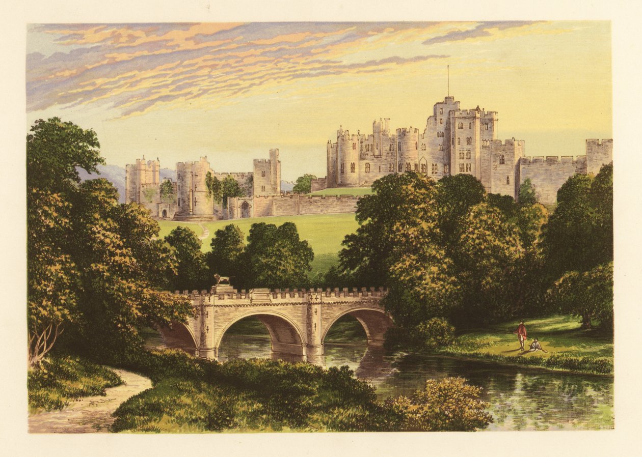 Alnwick Castle, Northumberland, England von Alexander Francis (after) Lydon