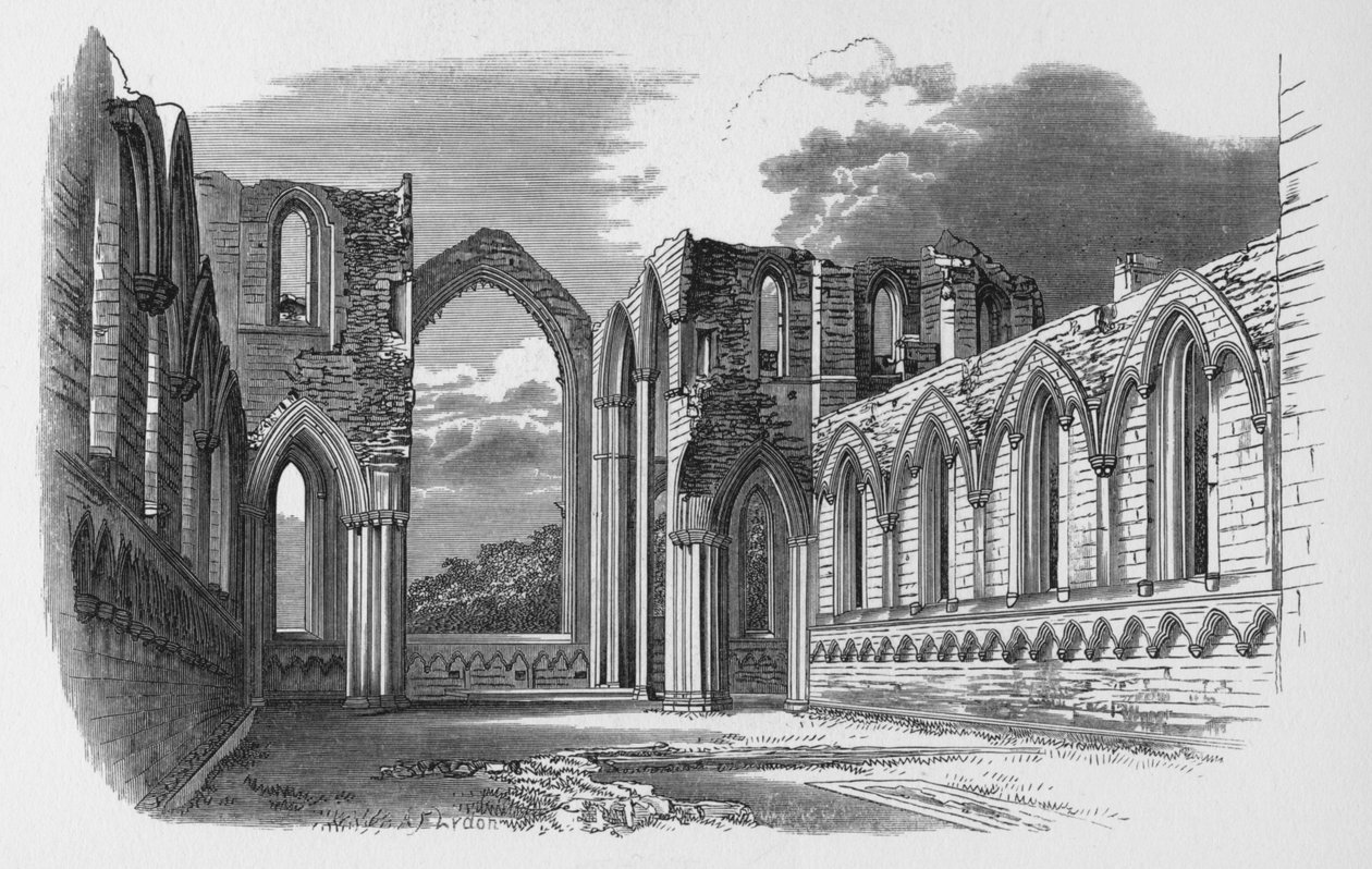 Der Chor, Fountains Abbey, um 1880, 1897 von Alexander Francis Lydon