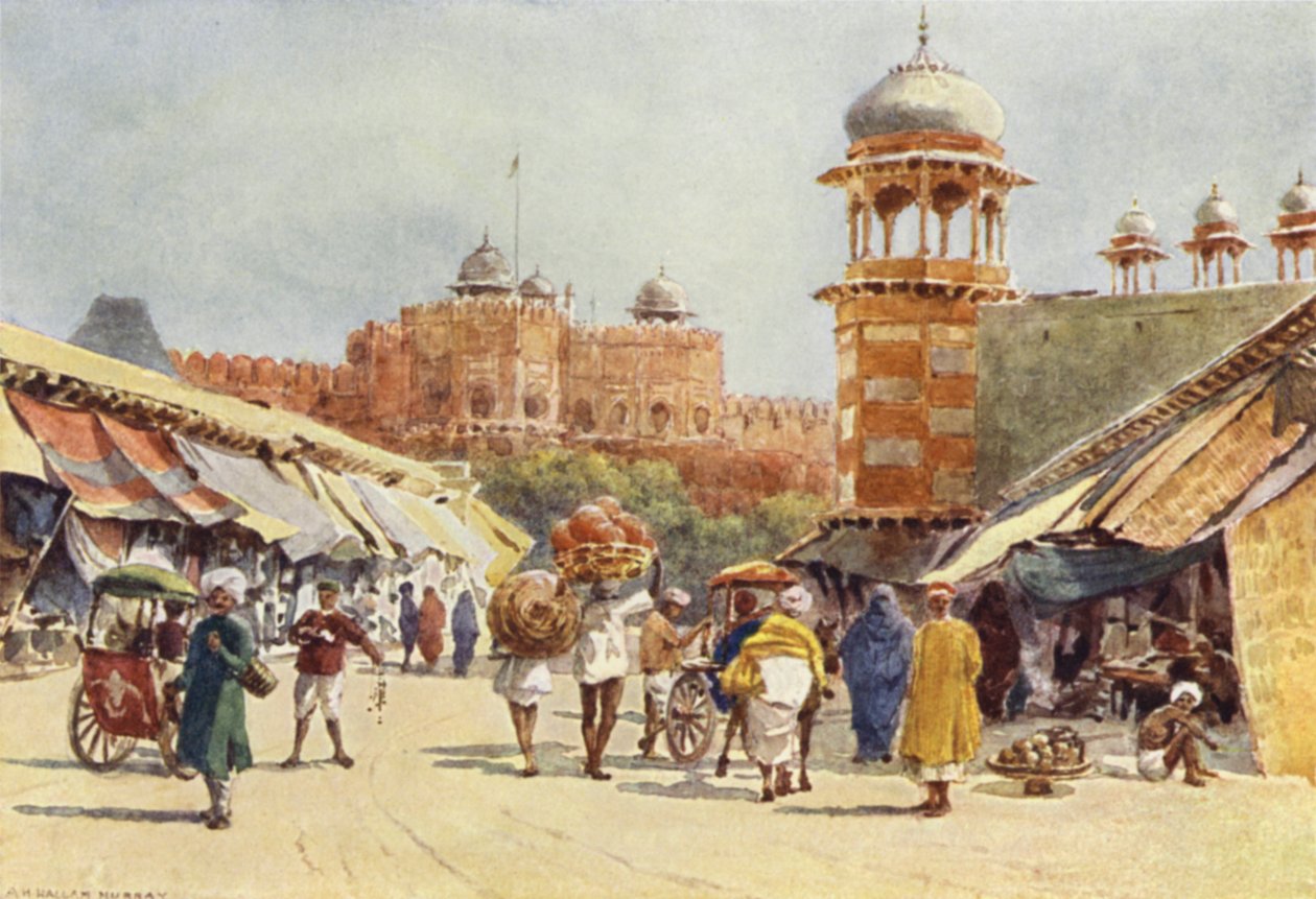 Der Basar, Agra von Alexander Henry Hallam Murray