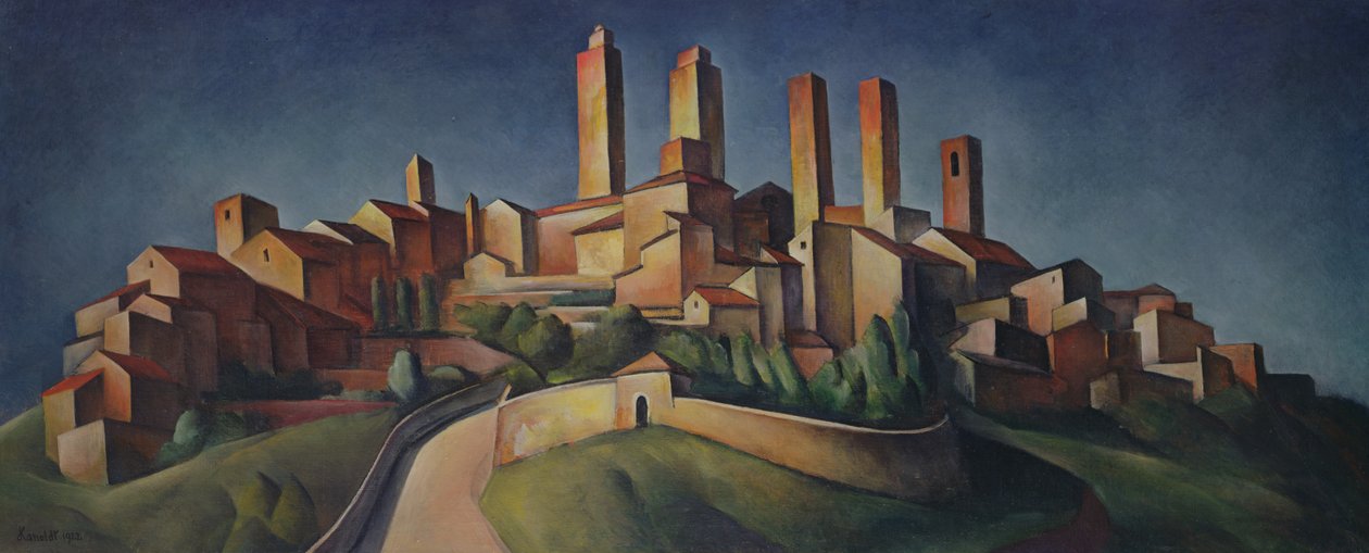 San Gimignano, 1922 von Alexander Kanoldt