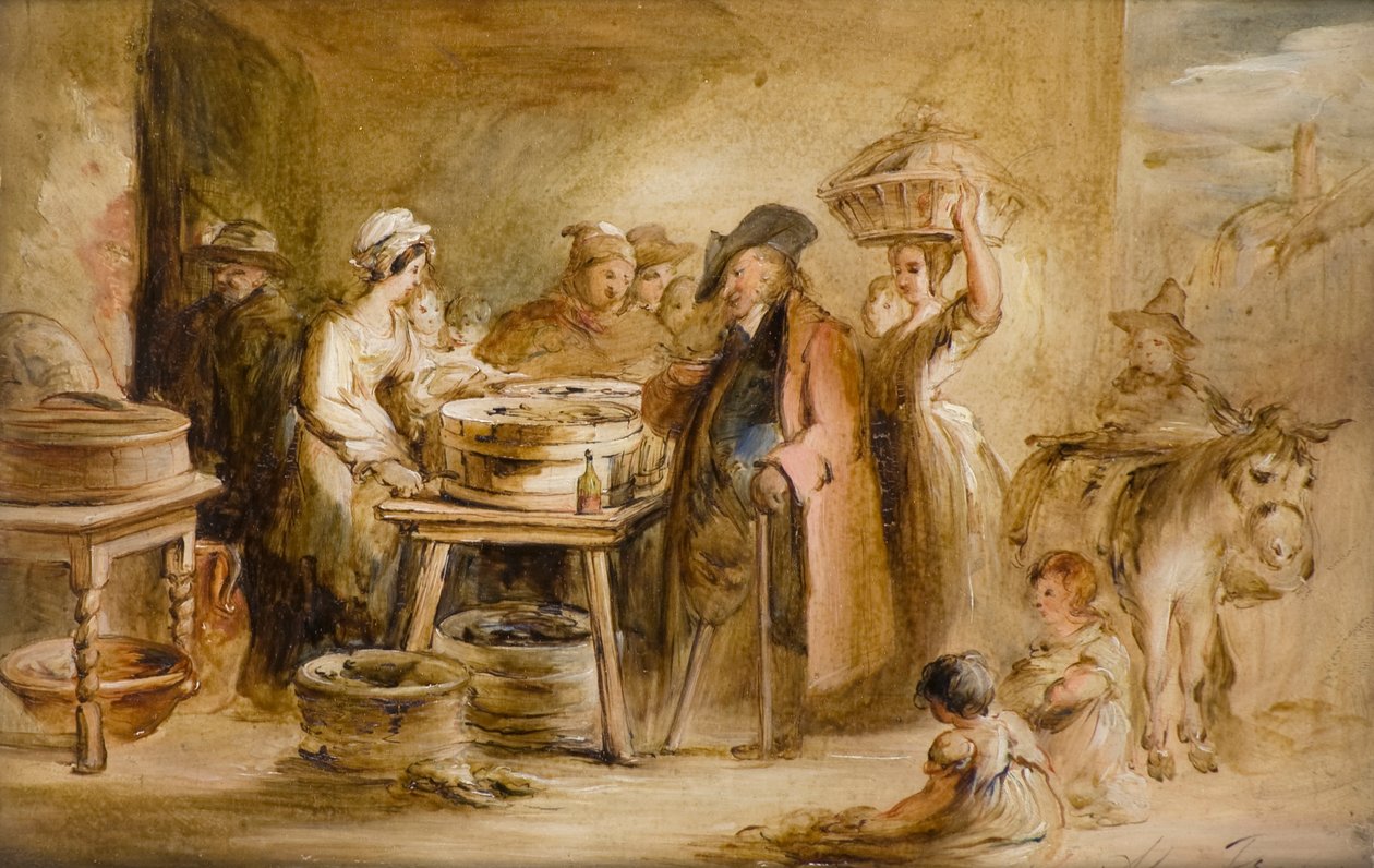 Austern öffnen von Alexander Snr Fraser