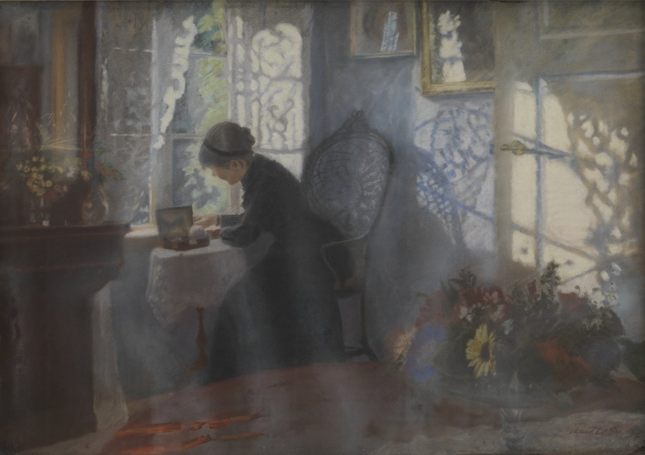 In der Fischerstube in Hellebæk von Alexander Wilde