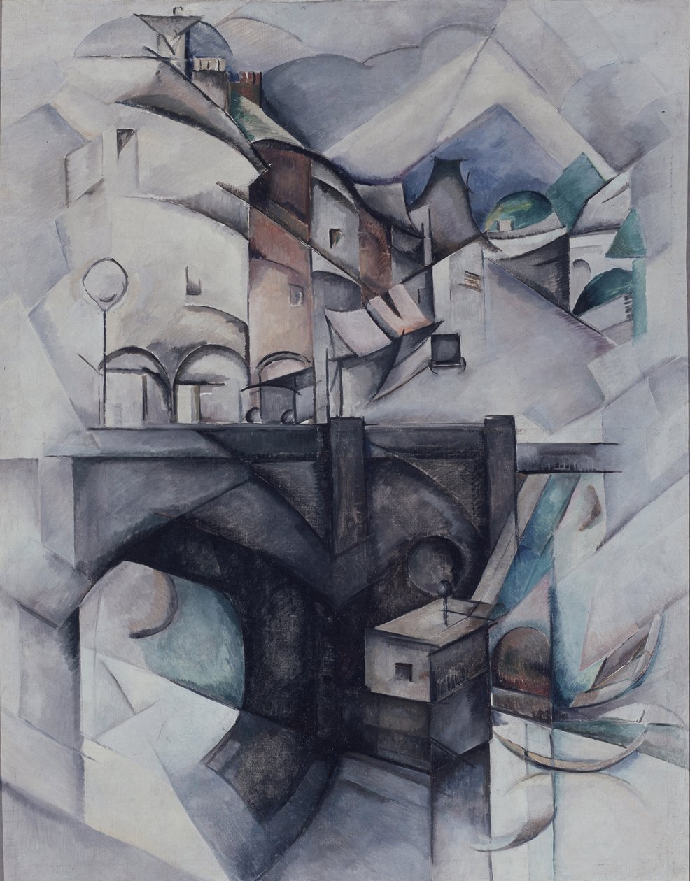 Die Brücke. Sèvres, 1912 von Alexandra Alexandrowna Exter