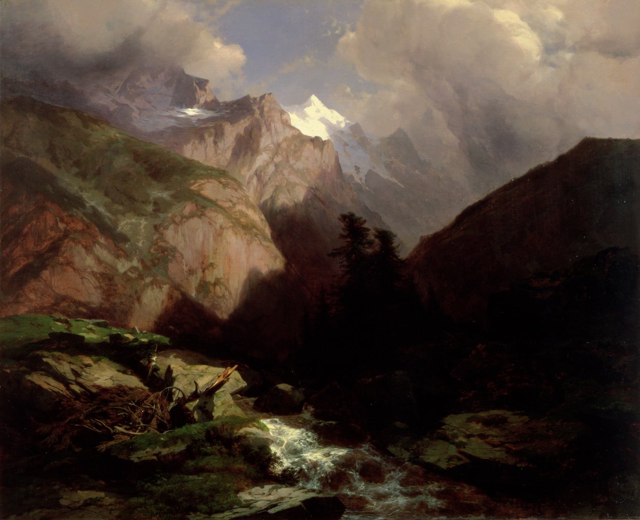 Die Jungfrau, Schweiz von Alexandre Calame