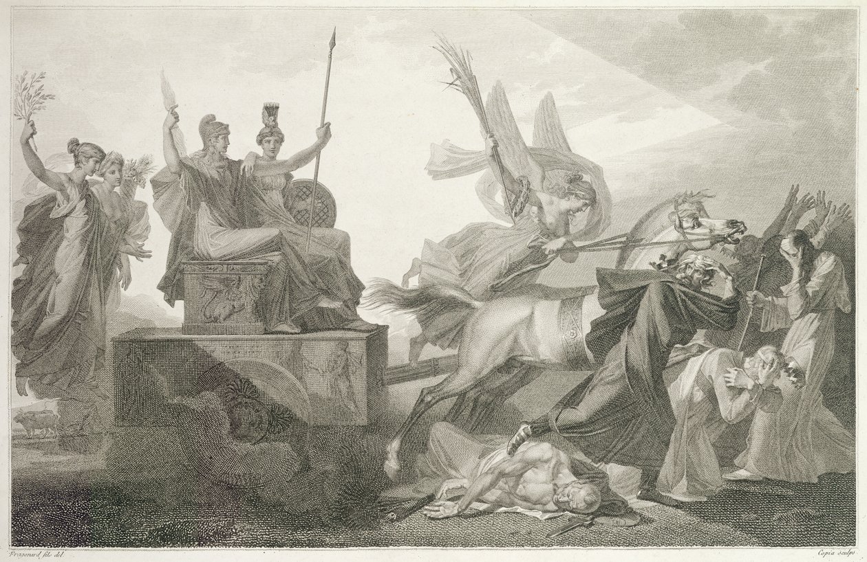 Republique Francais, graviert von Jacques Louis Copia, 1797-98 von Alexandre Evariste Fragonard