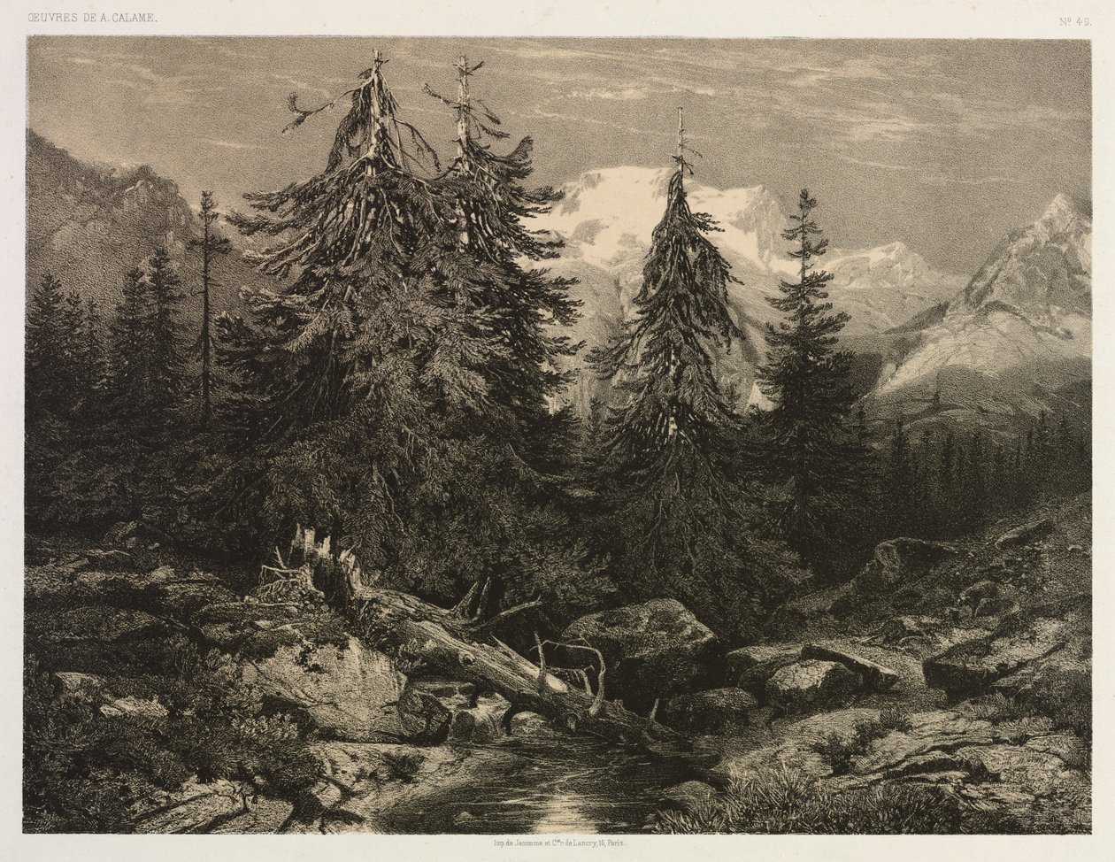 Alpenbach von Alexandre Calame