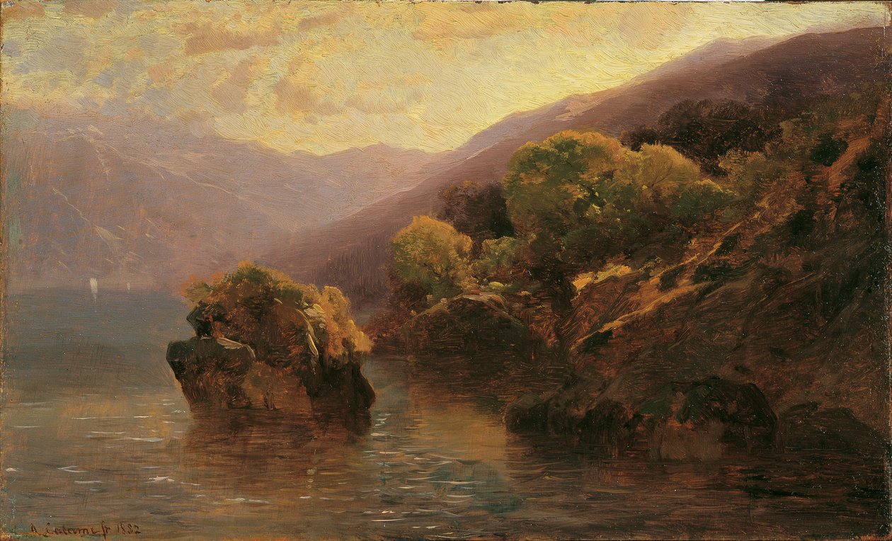 Partie vom Genfer See von Alexandre Calame