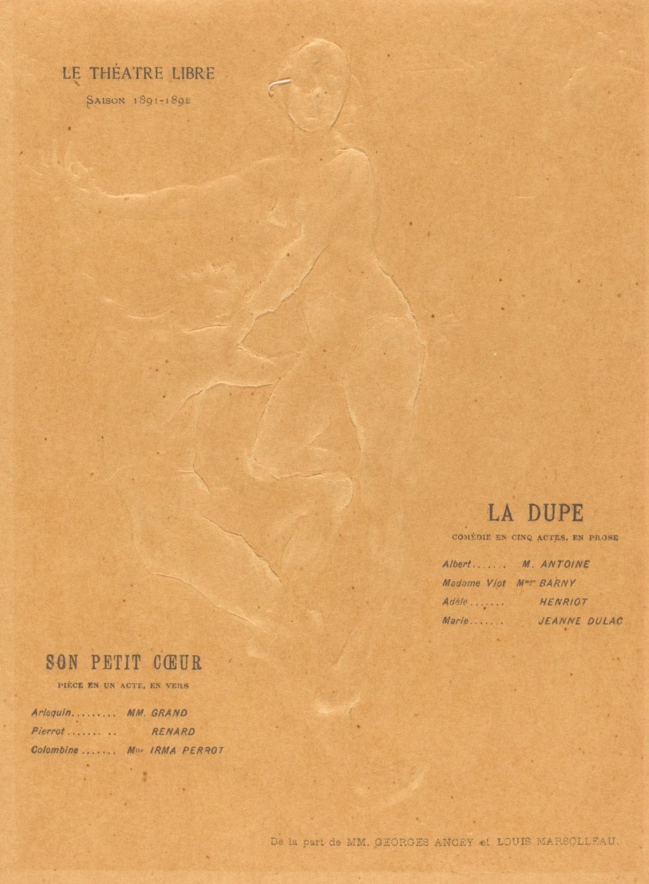 La Dupe; Ihr kleines Herz von Alexandre Charpentier