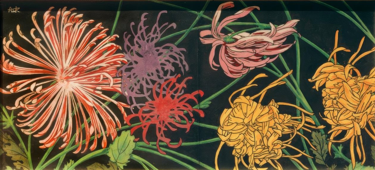 Chrysanthemen von Alexandre de Riquer i Inglada