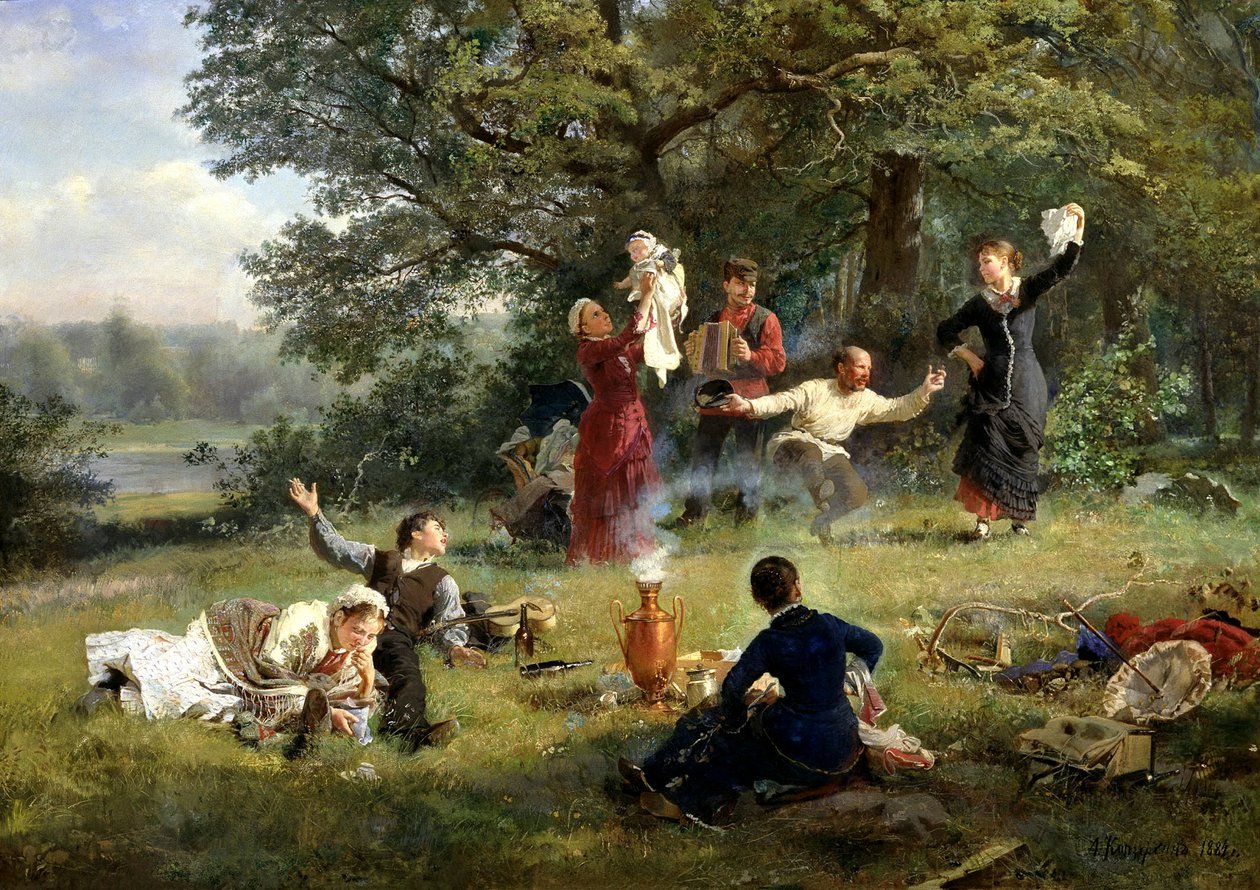 Sonntag, 1884 von Alexei Ivanovich Korzukhin