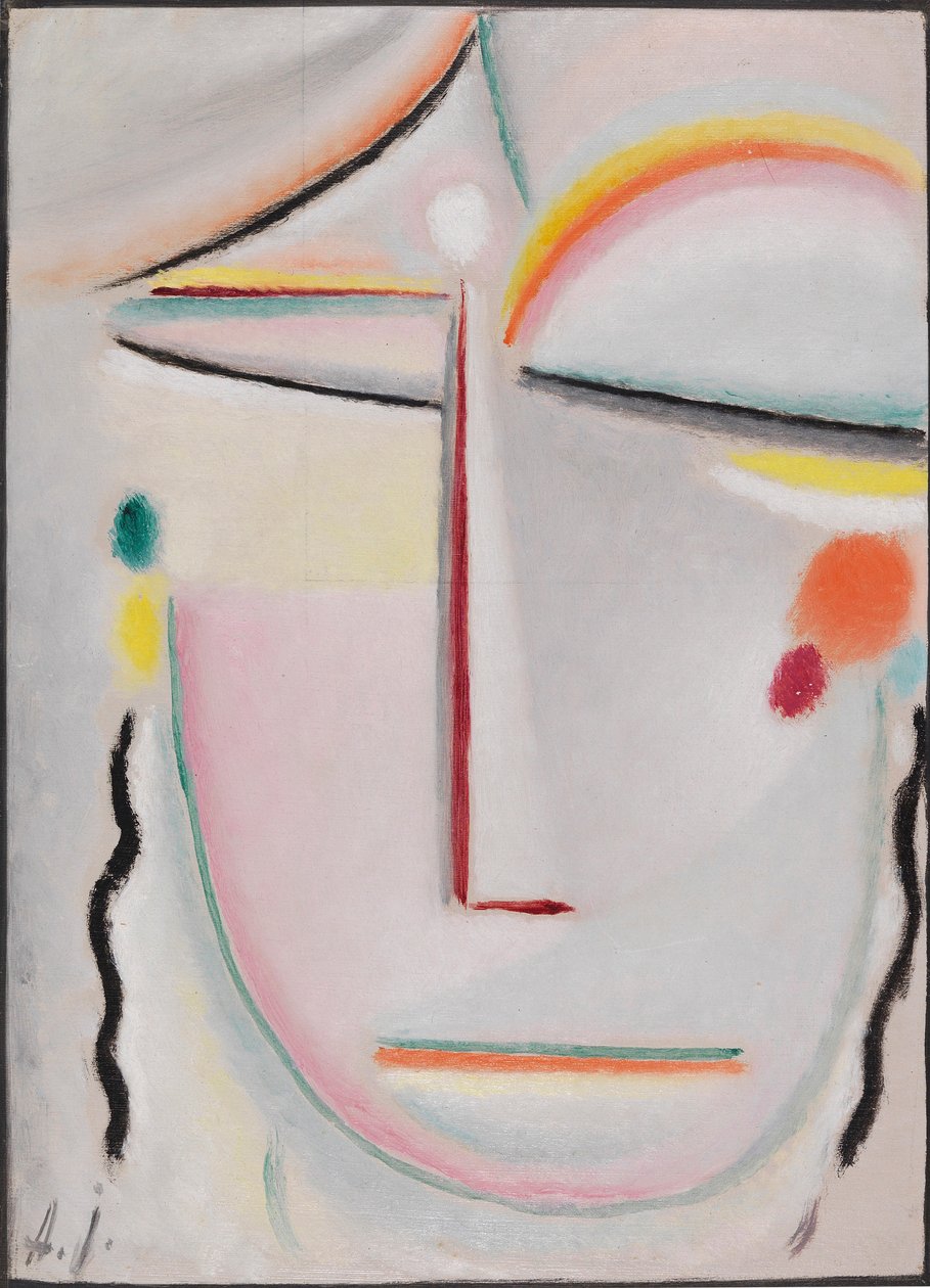 Abstrakter Kopf: Erleuchtung II, 1919 von Alexei Javlensky von