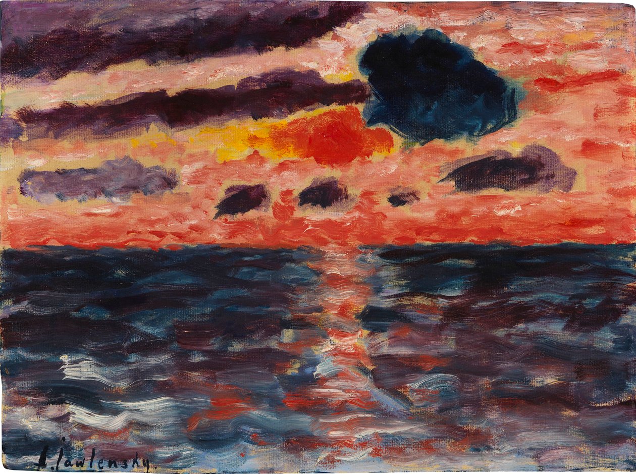 Sonnenuntergang, Borkum, 1928 von Alexei Javlensky von