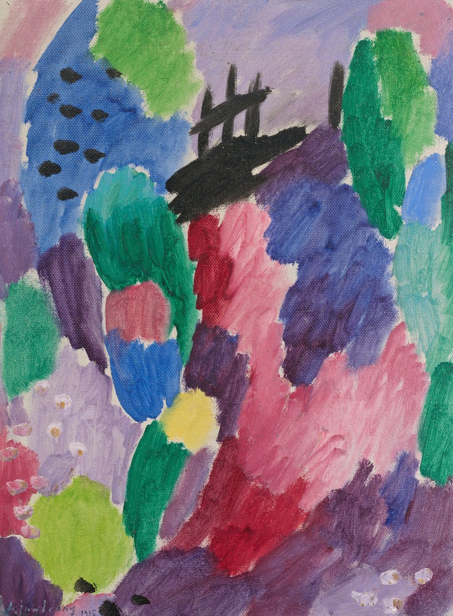 Roter Pfad, St. Prex, 1915 von Alexej von Jawlensky